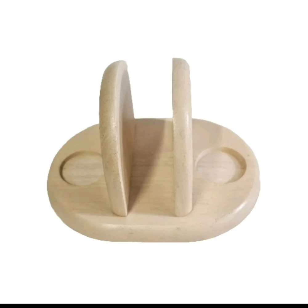 M Kamenstein Salt Pepper Shaker & Napkin Holder Wooden Kitchen Functional Accent